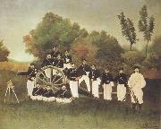Henri Rousseau The Artillerists(Fourth Battery,Third Piece) France oil painting artist
